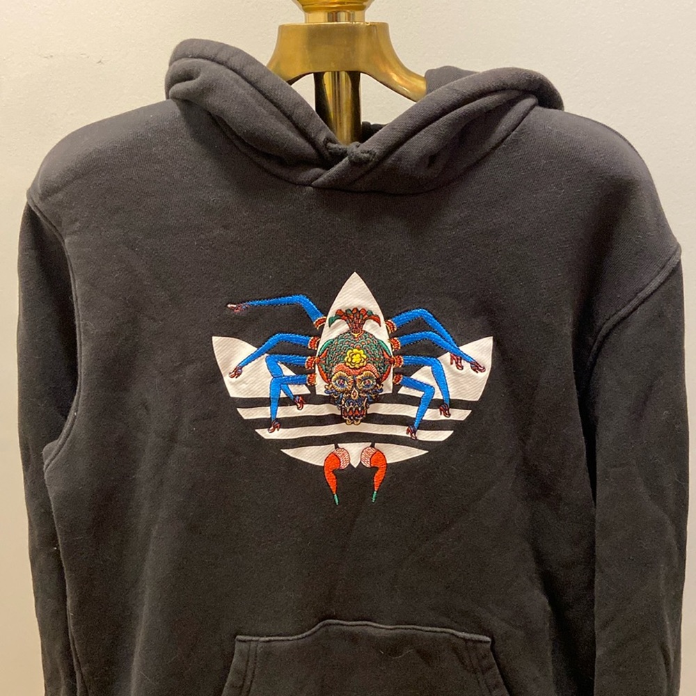 Adidas X Keiichi Tanaami / Mens Adidas black pullover hoodie / size M